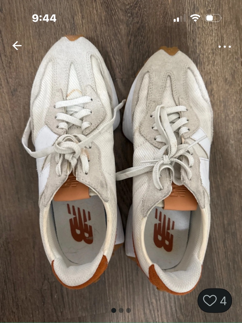 New Balance Men’s Cream, White & Tan Retro Runner Sneakers